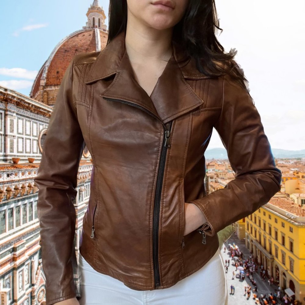 Genuine Leather Moto Jacket
